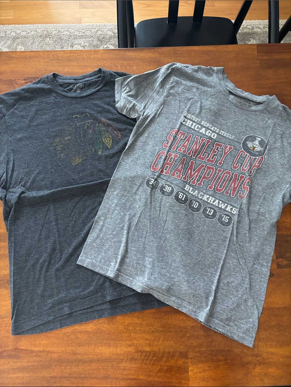Chicago Blackhawks men’s large two vintage tees